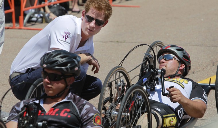 Image: Prince Harry attends the Warrior Games at the United State Air Force Academy.